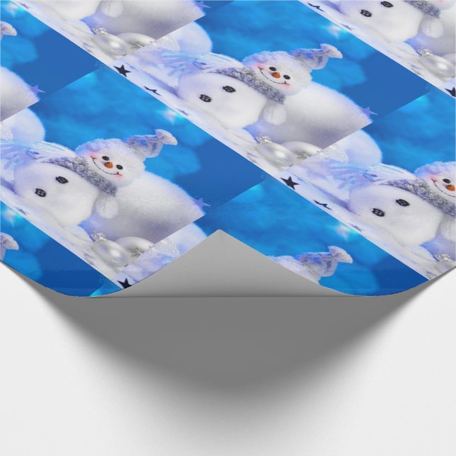 Weihnachtsgeschenk Wrap/Snowman Geschenkpapier (Ecke)