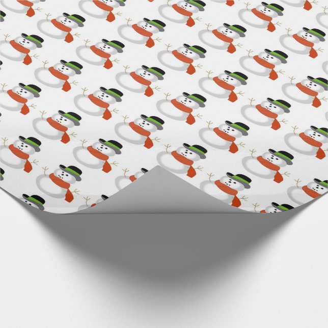Weihnachtsgeschenk Wrap/Snowmen Geschenkpapier (Ecke)