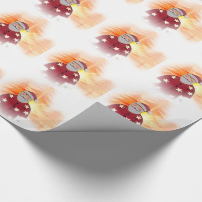 Weihnachtsgeschenk Wrap/Weihnachtsmann Geschenkpapier (Ecke)