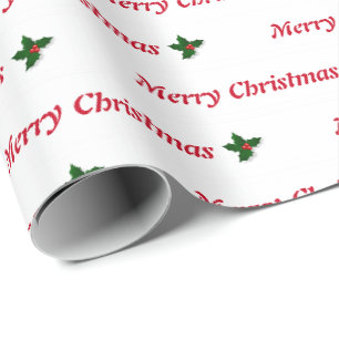 Weihnachtsgeschenk Wrap Weiße und Rote HAMbyWG Geschenkpapier