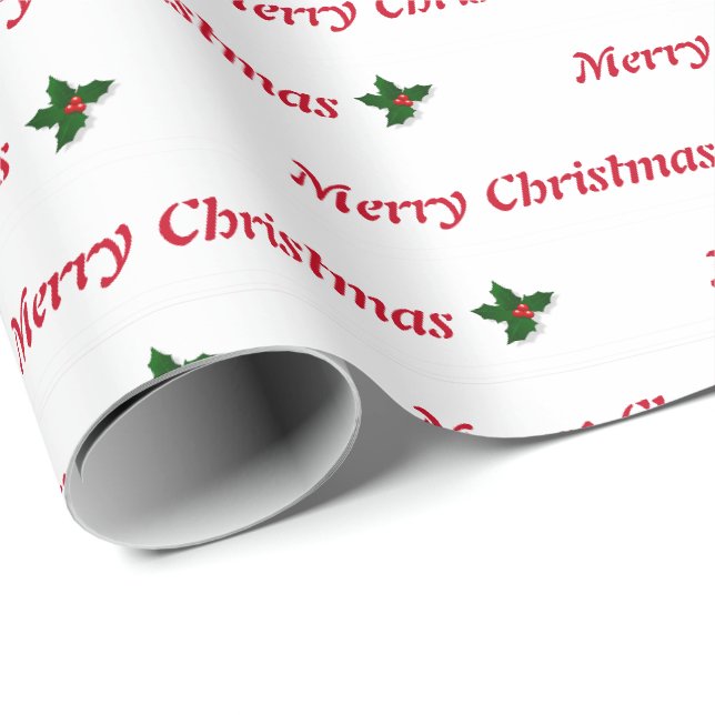Weihnachtsgeschenk Wrap Weiße und Rote HAMbyWG Geschenkpapier (Rolleneckpunkt)