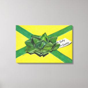 Weihnachtsgeschenk Wrapped Canvas Leinwanddruck