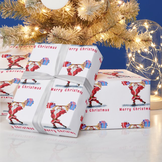 Weihnachtsgeschenk Wrapping Paper Funny Fitness Sa Geschenkpapier (Feiertage)