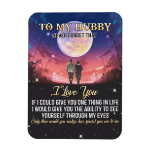 Weihnachtsgeschenk   Zu meinem Hubby I-Liebe Magnet