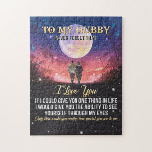 Weihnachtsgeschenk Zu meinem Hubby I-Liebe Puzzle