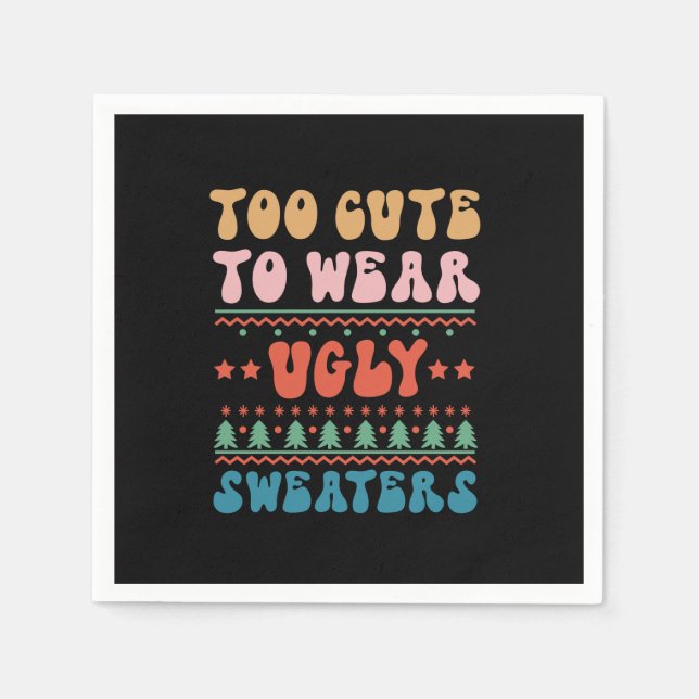 Weihnachtsgeschenk zu Niedlich, um einen hässliche Serviette (Vorderseite)