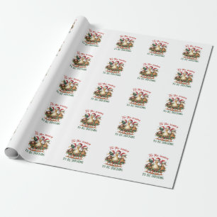 Weihnachtsgeschenk zum Ducken Geschenkpapier