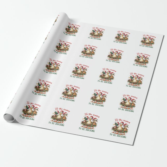 Weihnachtsgeschenk zum Ducken Geschenkpapier (Ungerollt)