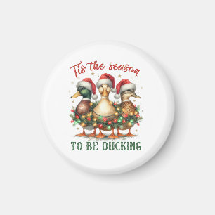 Weihnachtsgeschenk zum Ducken Magnet