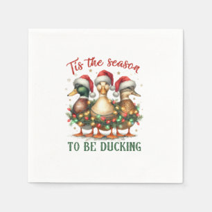 Weihnachtsgeschenk zum Ducken Serviette