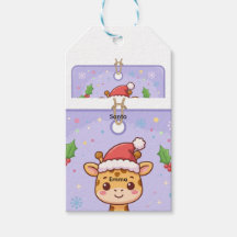 Weihnachtsgeschenkanhänger Baby-Giraffe