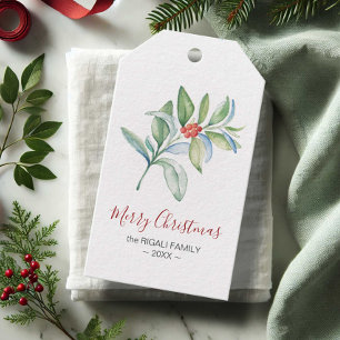 Weihnachtsgeschenkanhänger Elegant Einfach Wasserf Geschenkanhänger