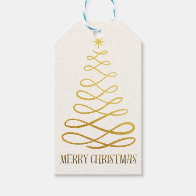Weihnachtsgeschenkanhänger für festliche Verpackun Geschenkanhänger (Vorderseite)