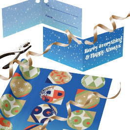 Weihnachtsgeschenkanhänger Merry Everything & Happ