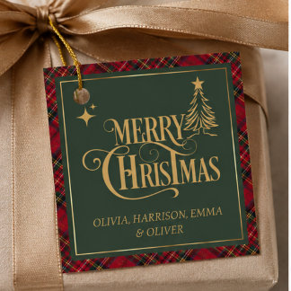 Weihnachtsgeschenkanhänger, personalisierte Feiert Geschenkanhänger