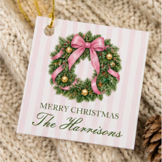 Weihnachtsgeschenkanhänger, personalisierte Feiert Geschenkanhänger