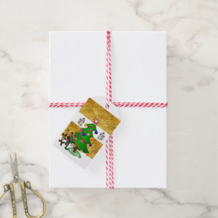 Weihnachtsgeschenkanhänger Schneemann Elf Geschenkanhänger