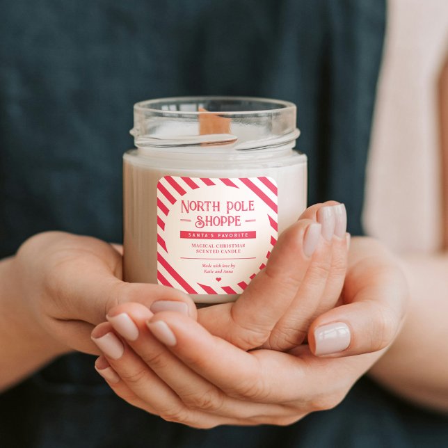 Weihnachtsgeschenkaufkleber, selbst bestellt quadratischer aufkleber (Von Creator hochgeladen)