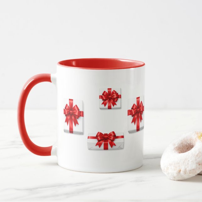 Weihnachtsgeschenkboxen Tasse (Mit Donut)