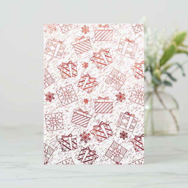 Weihnachtsgeschenke 5 dankeskarte (Stehend Vorderseite)