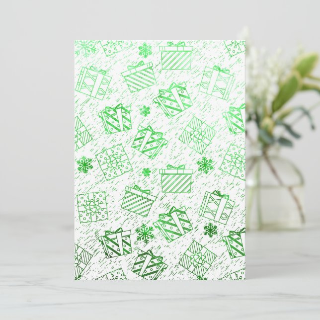 Weihnachtsgeschenke 7 dankeskarte (Stehend Vorderseite)