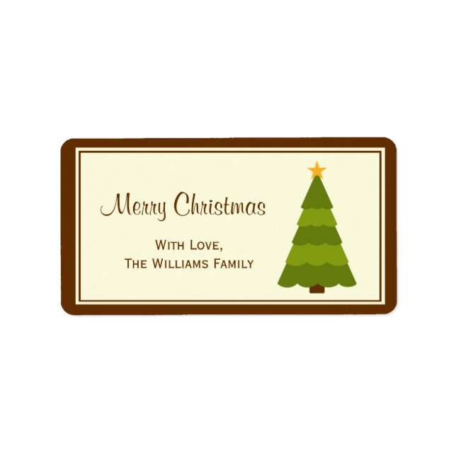 Weihnachtsgeschenke Adressaufkleber (Vorne)