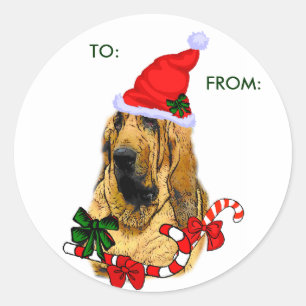 Weihnachtsgeschenke, AN: Runder Aufkleber