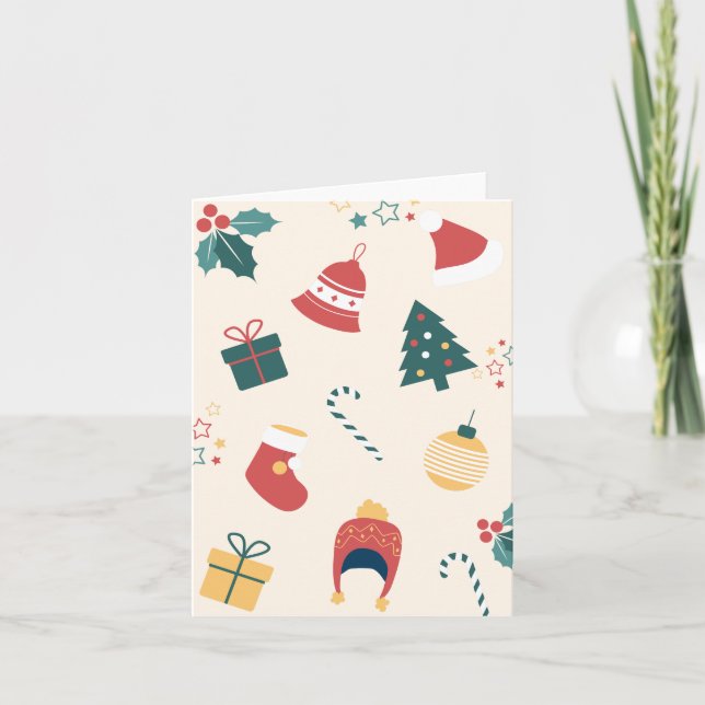 Weihnachtsgeschenke Babydusche Karte (Vorderseite)