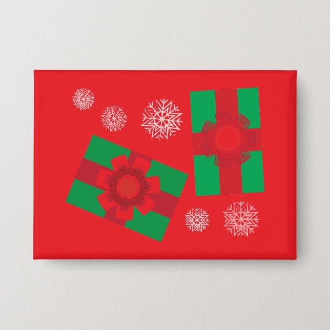 Weihnachtsgeschenke Button (Vorderseite)