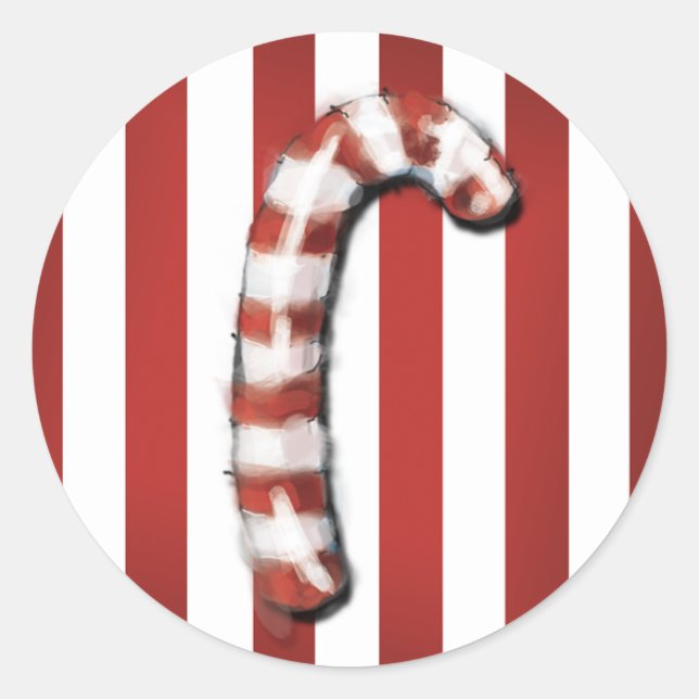 Weihnachtsgeschenke - Candy Cane Stickers (Vorderseite)