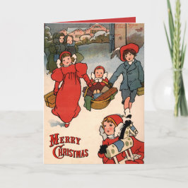 Weihnachtsgeschenke Charles Robinson Vintag Holida Feiertagskarte