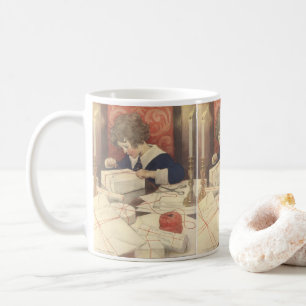 Weihnachtsgeschenke einpacken, Jessie Willcox Smit Tasse