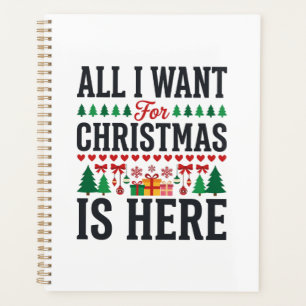 Weihnachtsgeschenke Feiertags-Typografie-Design Planer