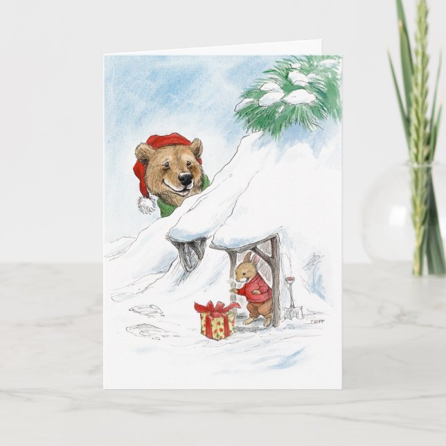 Weihnachtsgeschenke für alle! karte (Vorderseite)