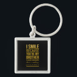 Weihnachtsgeschenke für Brüder von großer Schweste Schlüsselanhänger<br><div class="desc">Funny birthday ohrs for brothers from big sister brother smile</div>