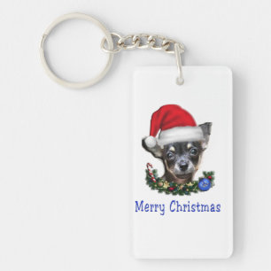Weihnachtsgeschenke für Chihuahua Schlüsselanhänger