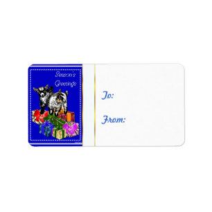 Weihnachtsgeschenke für die Weihnachtszeit Adressaufkleber