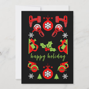 Weihnachtsgeschenke für Heimwerker Feiertagskarte