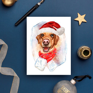 Weihnachtsgeschenke für Hunde Feiertagspostkarte