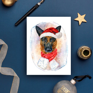 Weihnachtsgeschenke für Hunde Feiertagspostkarte
