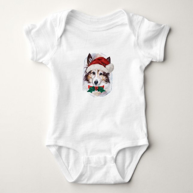 Weihnachtsgeschenke für Hundeliebhaber Baby Strampler (Vorderseite)