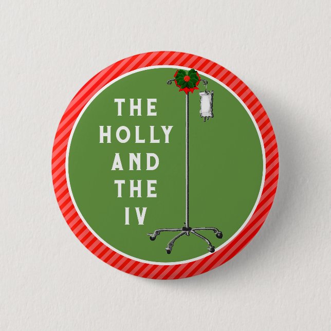 Weihnachtsgeschenke für Krankenschwestern Button (Vorderseite)