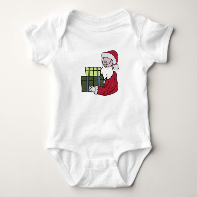 Weihnachtsgeschenke für Sie Baby Strampler (Vorderseite)