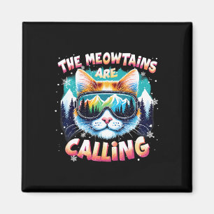 Weihnachtsgeschenke für Skifahrer und Snowboarder Magnet