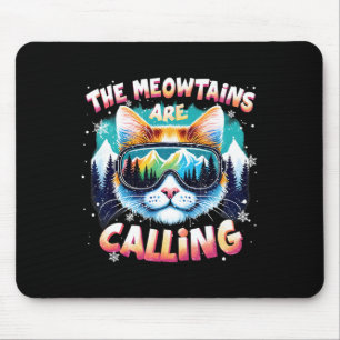 Weihnachtsgeschenke für Skifahrer und Snowboarder Mousepad