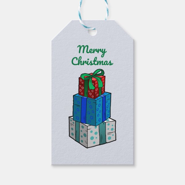 Weihnachtsgeschenke Geschenkanhänger (Vorderseite)