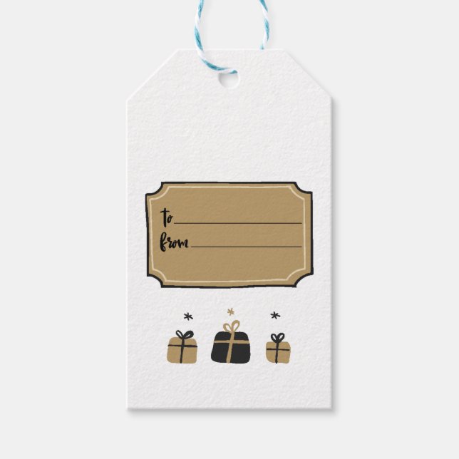 Weihnachtsgeschenke Geschenkanhänger (Vorderseite)