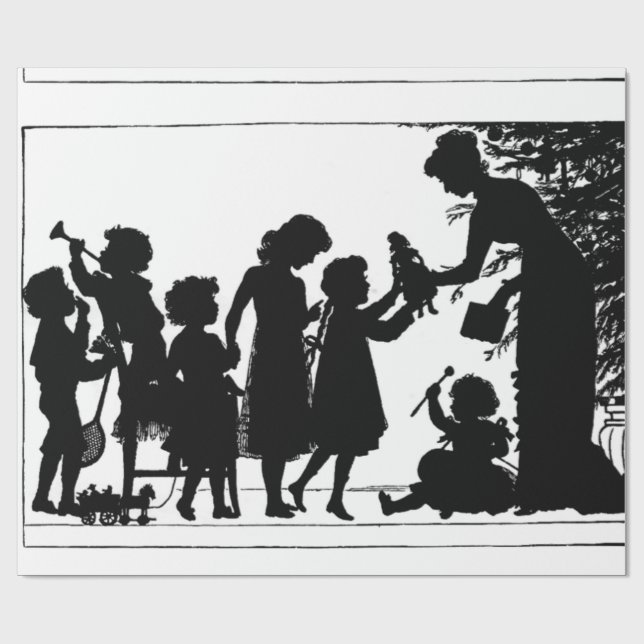 Weihnachtsgeschenke Geschenkpapier (Flach)