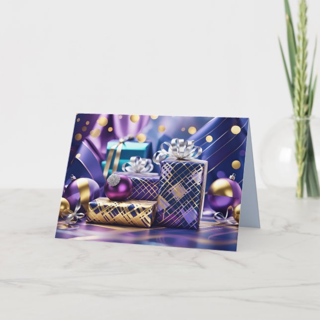 Weihnachtsgeschenke Grußkarte Feiertagskarte (Vorderseite)