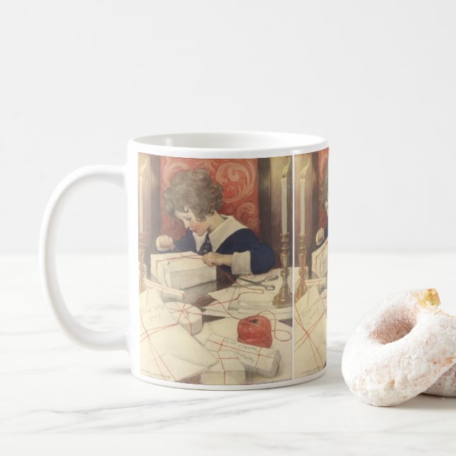 Weihnachtsgeschenke, Jessie Willcox Smith Tasse (Mit Donut)